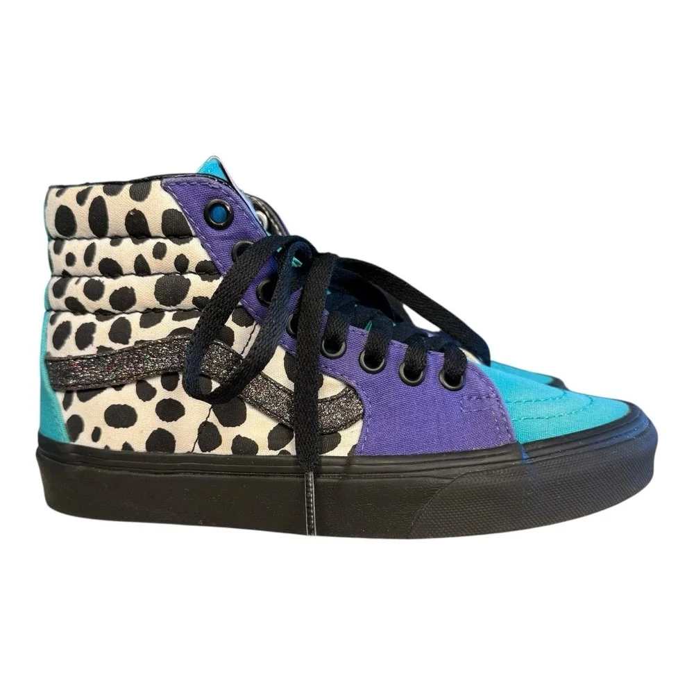 Vans  Off the Wall 721454 Multicolor High Top Sneaker Shoes Sz W5 M3.5 Unisex